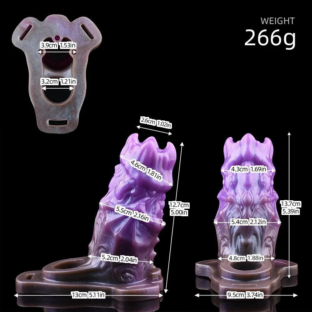 Silicone Fantasy Monster Penis Sleeve Bdsm Dildo Sheath Reusable Condom Cock Enlargement Delay Ejaculation Men Sex Toys