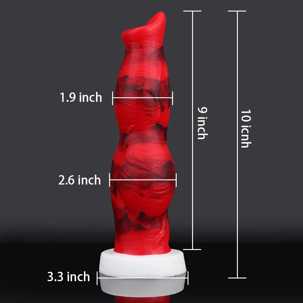 10 Inch Fantasy Silicone Realistic Dragon Huge Big Dildo Remote Control Thrusting Vibrating Monster Knotted Dildo for Women