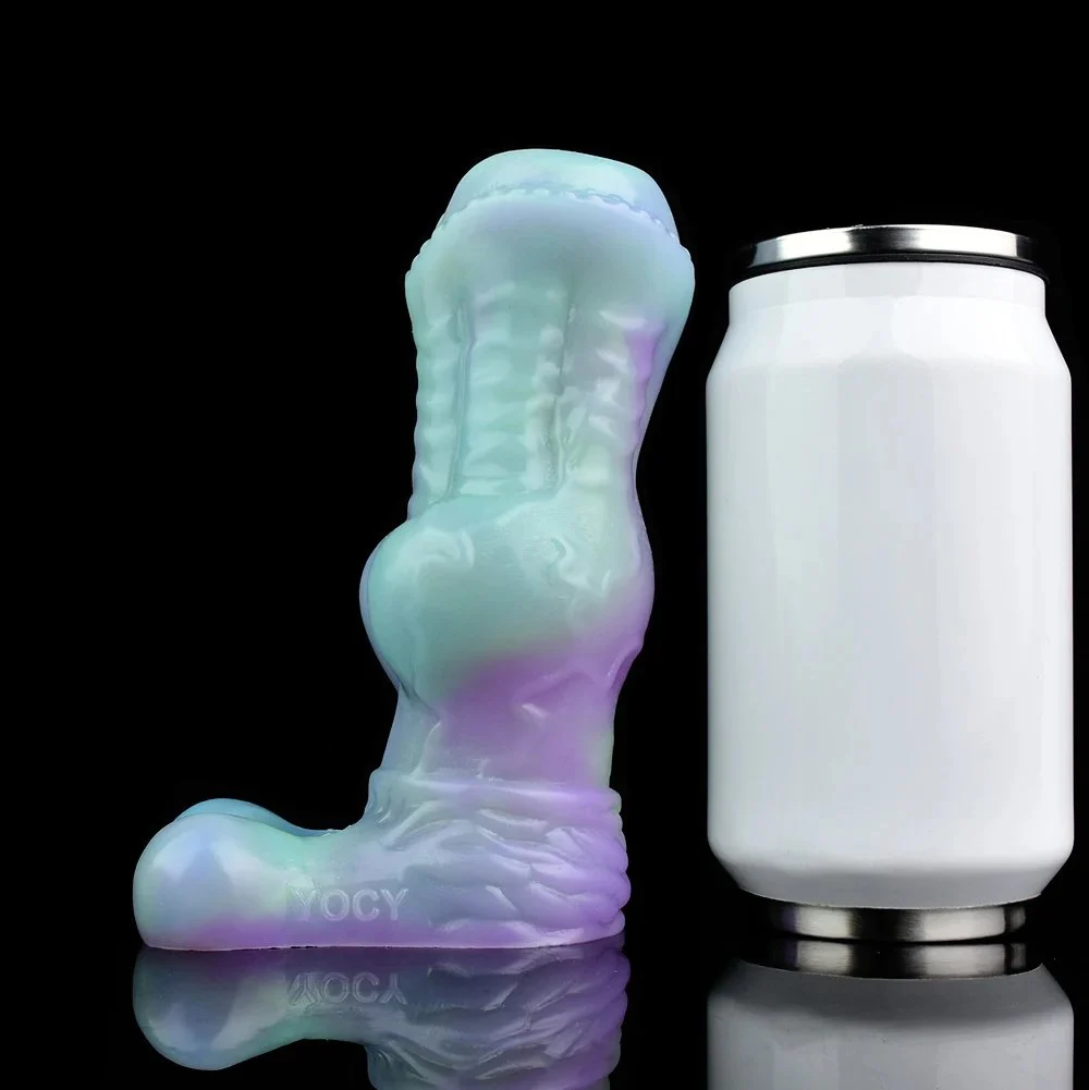 Penis-Sheath Beast-Shaped Cock Sheath Penis Extension Sleeve with Adjust Insert Clear Big Knot Dog Cock Sleeves