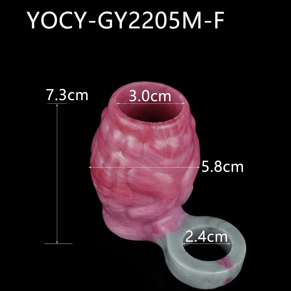 Penis Sleeve Extender Wolf Knot Flexible Silicone Penis Sleeve Knot Dildo for Men