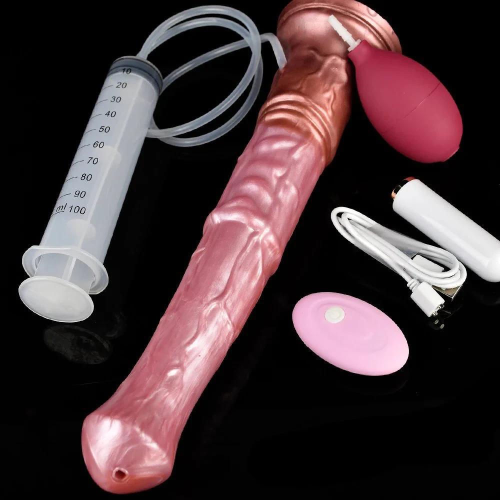11.61 Inch Huge Artificial Animal Horse Dildo Squirting Realistic Vibrating Penis Sex Toy for Women