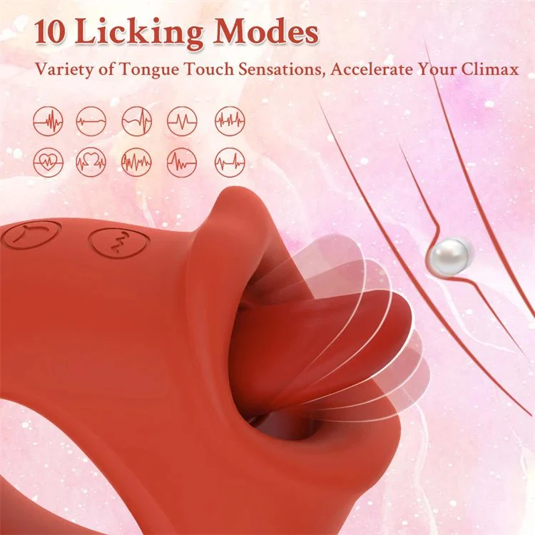 Female Masturbation New Oral Nipple Clitoral Stimulator Tongue Licking Vibrator Woman Sex Toys