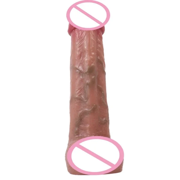 Simulate Large Size Penis Sleeve Enlargement Penis Sex Toy Multi Functional Dildo Girth Enhancer Silicone Dildo for Men