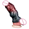 Size up Male Penis Condom, Not Easy to slip off No Trace to Wear the Soft Male Toys Fantasy Dildo Cover for Men