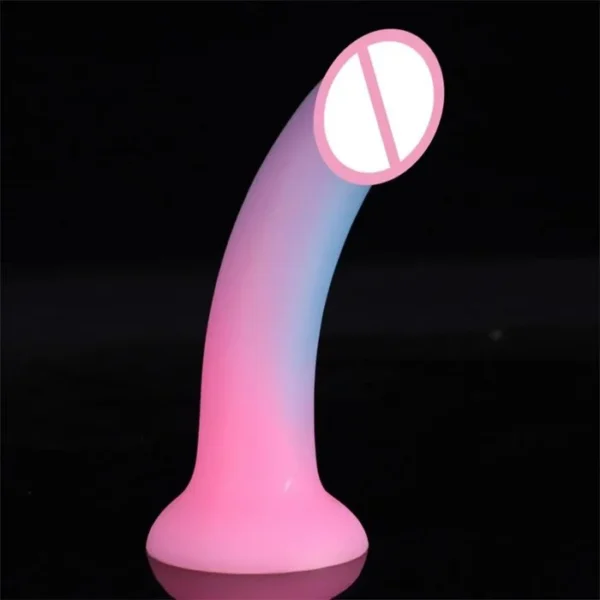 190mm Soft Silicone Strap-On Dildo Colorful PVC Realistic Sex Toys for Women Adult Use