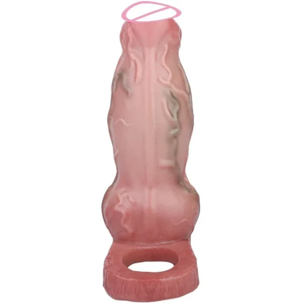 Realistic Dog Knot Dildo Sheath Male Masturbator Cock Enlargement Skin Fantasy Penis Sleeve Men Couples Sex Toys