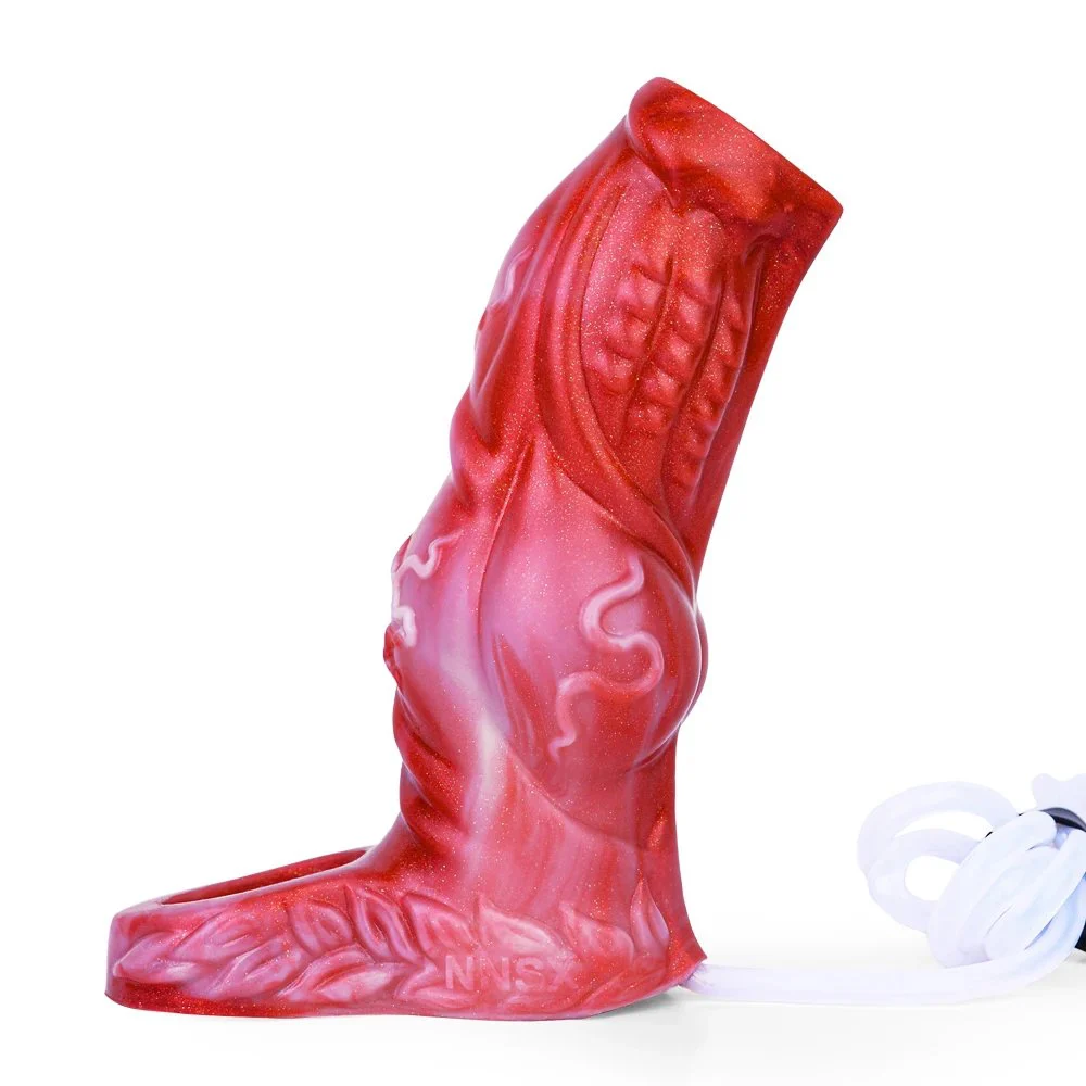 Silicone Squirting Penis Sleeves Sex Toy for Men
