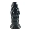 Insertable Length 16.3cm 4.5 Muscle Shape Large Silicone Dildo Giant Anal Butt Plug Toys Black Sex Products for Female
