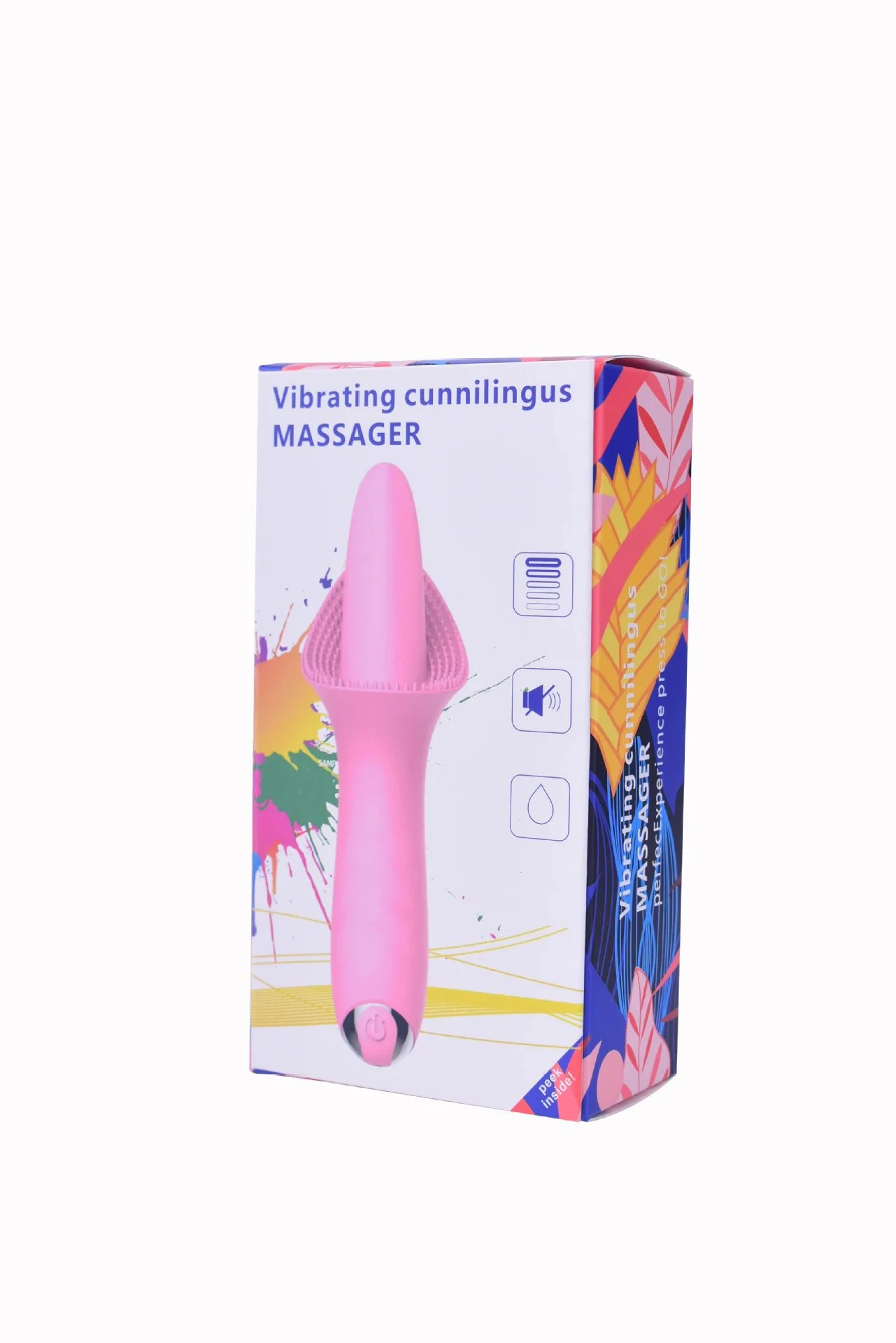 Female Sucker 5 Frequency Breast Massager Tongue Cunnilingus Breast Pump Couple Fun Vibrating Egg Toy