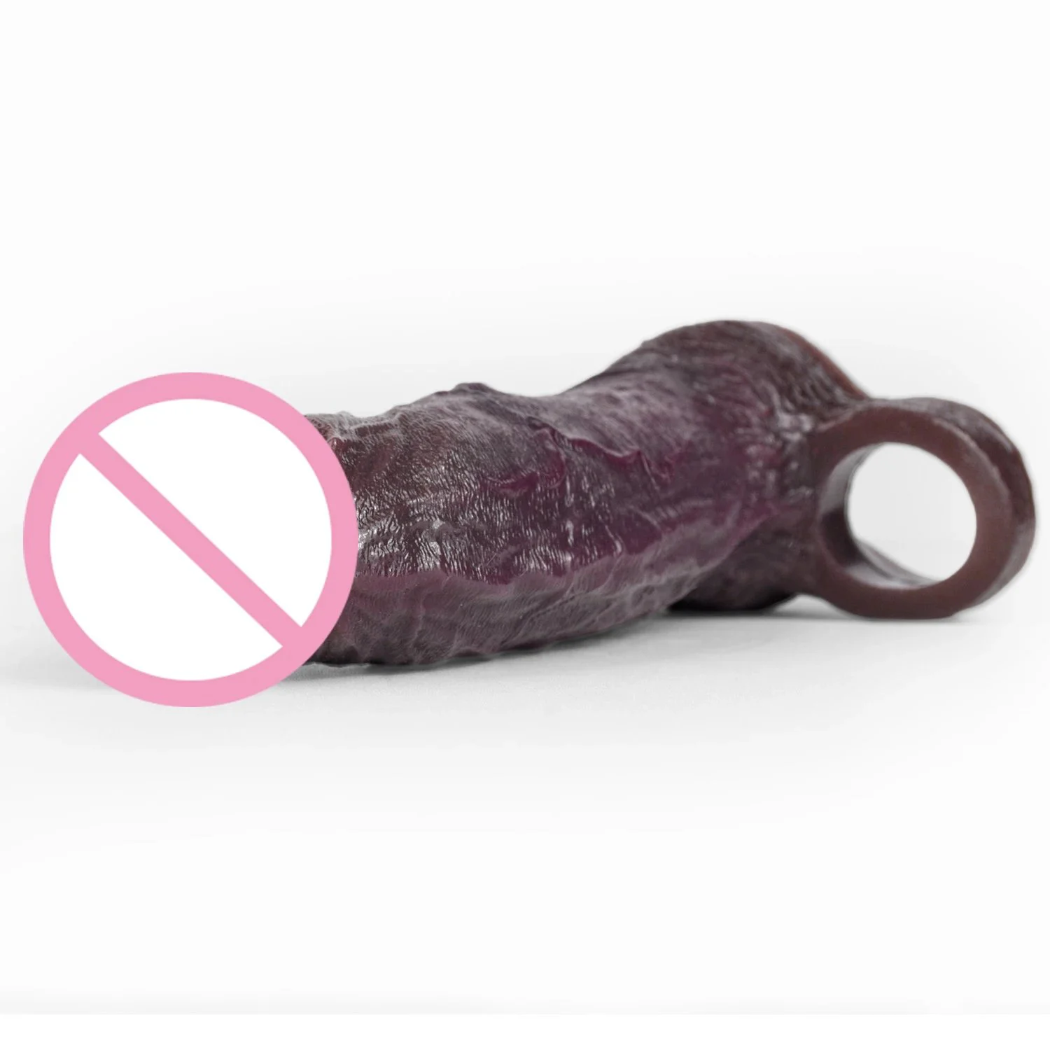 Realistic Foreskin Head Penis Sleeve Male Delay Ejaculation Sex Toy Close Head G-Spot Stimulator Dick Extender for Couple