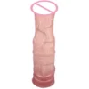 Penis Extender - Equipped with Sperm Storage Vesicle + Inner Wall Thread Design Penis Cock Realistic Silicone Sex Toy for Man