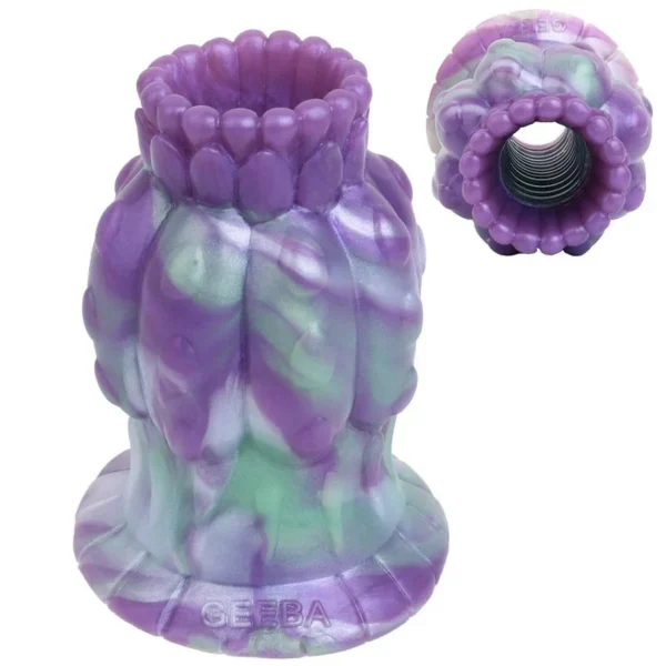 Silicone Male Penis Stroker Fantasy Masturbator Hollow Anal Plug Tunnels Butt Plug Anal Expanding Gay Masturbator