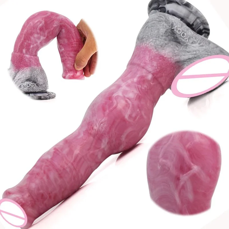 10 inch Realistic Dog Dildo Animal Dildo Gory Sex Tool G-spot Stimulation Sex Toy Large Dog Dick for Women
