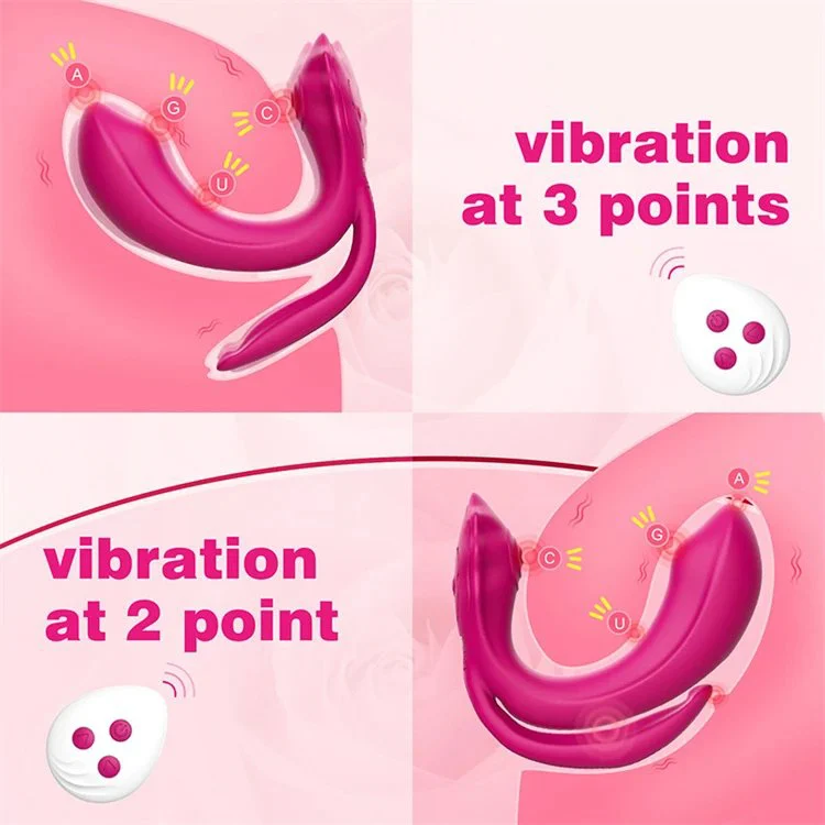Female Masturbation Three Motors G Spot Wireless Remote Control Sucking Wearable Panties Vibrator Sex Toy
