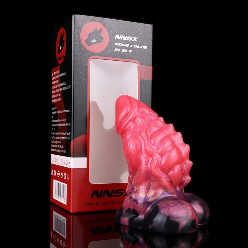 Chiron Sucker Dildo Three Sizes of Fish Bone Pattern Can Be Used As Anal Plugs Multi-purpose Silicone Adult Toys