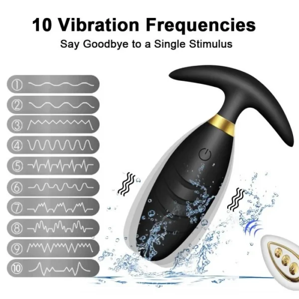 Powerful 10 Frequency Silicone Anal Vibrator APP Control Adult Sex Toys for Men and Women