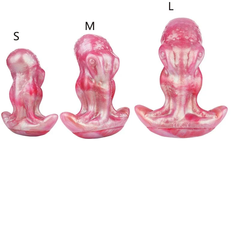 Liquid Silicone Anal Plug Anchor Shape Base Design Anal Plug Sex Toys for Men and Woman Stimulation Masturbation Sex Toy