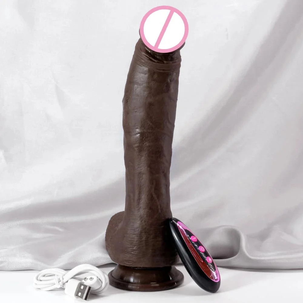 Realistic Big Dildo Vibrator Heating Function Remote Control G-Spot Stimulator Silicone Thrusting Vibrating XXL Dildo for Women