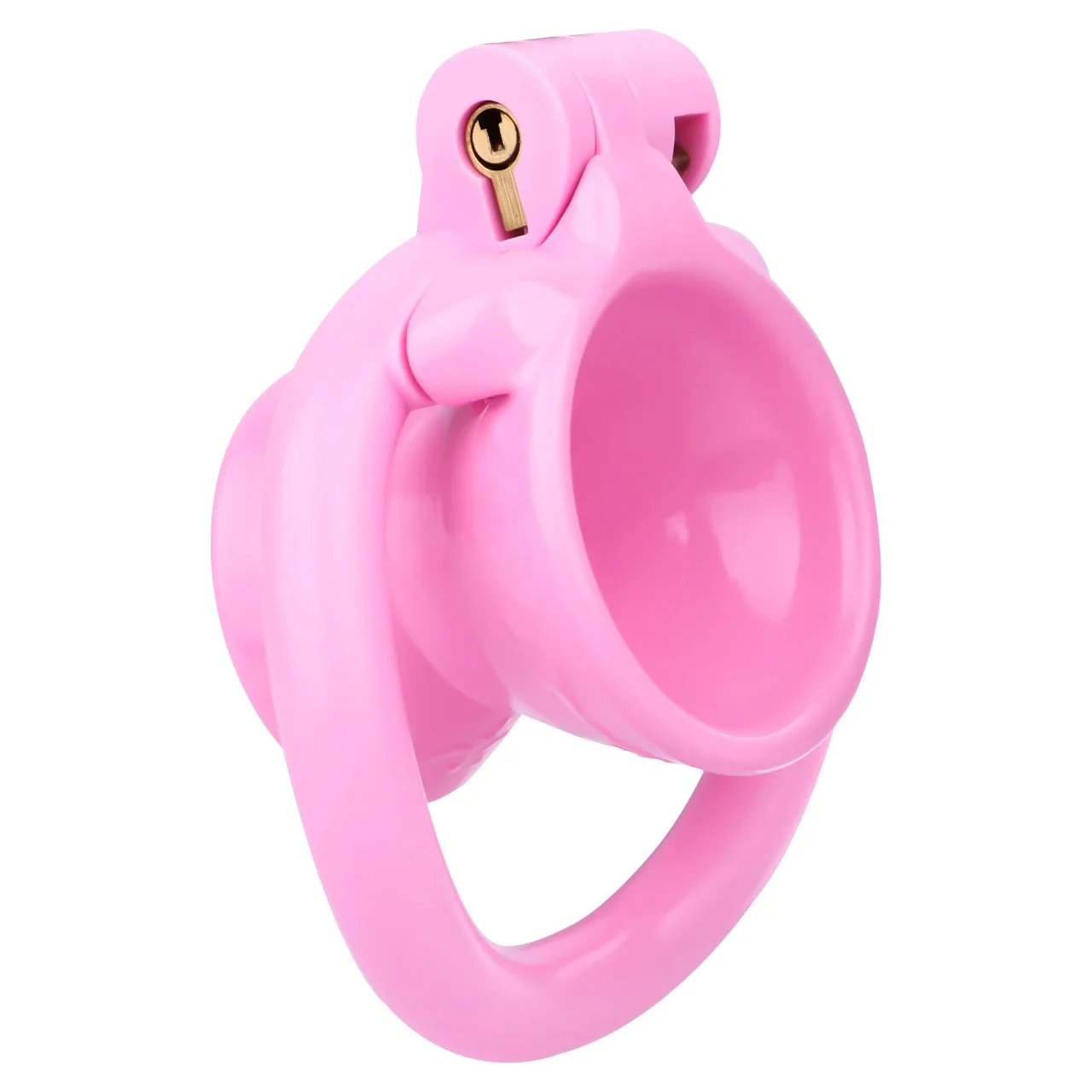 Wine Glass Hollow Resin Chastity Cages with Lock and 4 Rings Sex Toys for Men Couple Breathable Cock Ring Penis Restrain