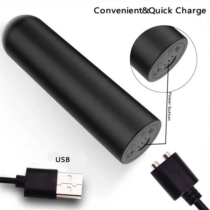 Mini Bullet Vibrator with 10 Frequencies Wireless Remote Control USB Power Supply for Couple Massage or Sex Toys Gift