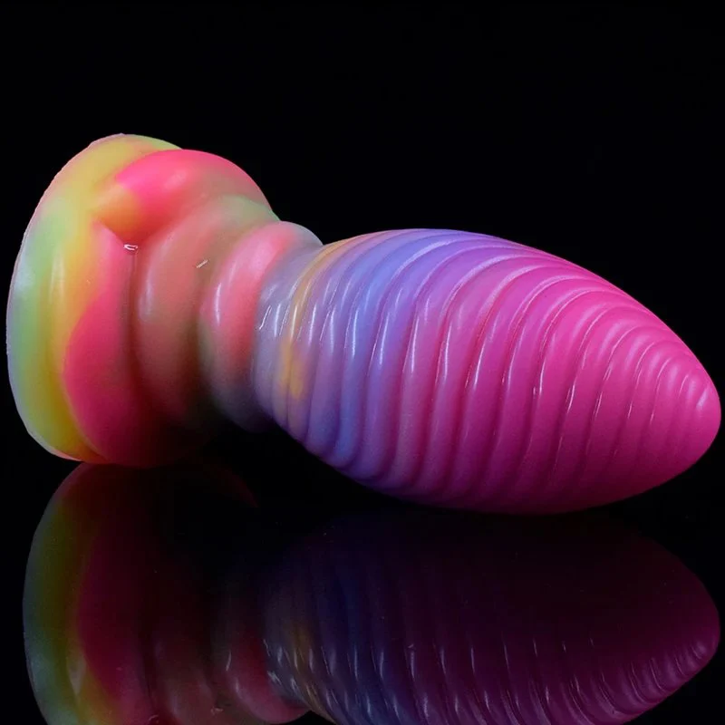 6 Inch Small Anal Plug for Women Glow in Dark Beginner Masturbation Luminous Butt Plug Gorgeous