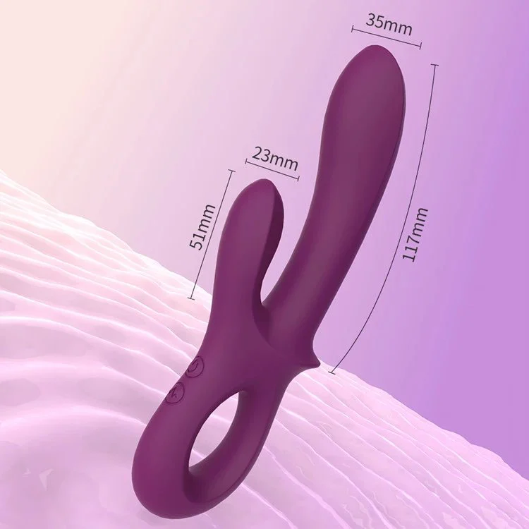 Liquid Silicone Female Masturbation Massage Stick Rabbit Vibrator G Sport Sex Toys for Women