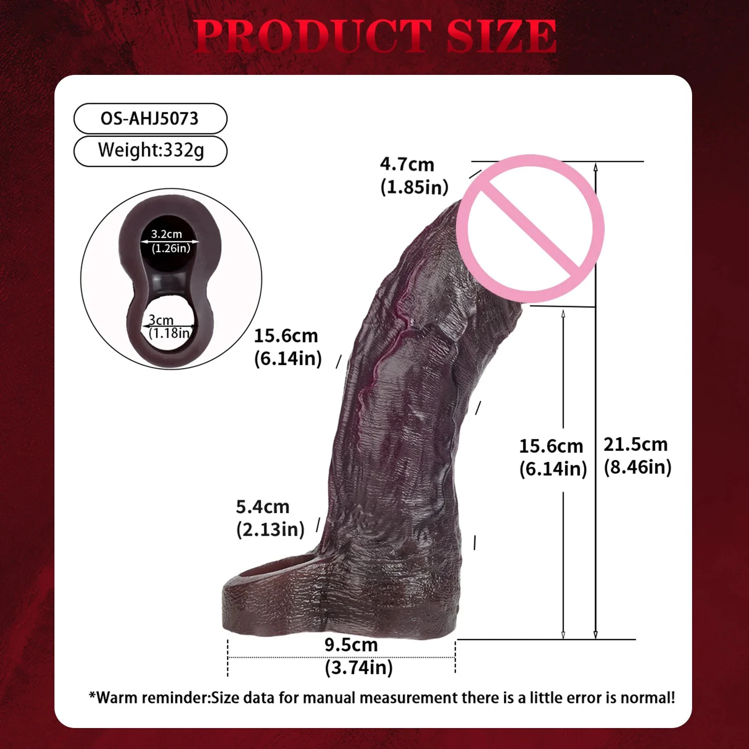 Realistic Foreskin Head Penis Sleeve Male Delay Ejaculation Sex Toy Close Head G-Spot Stimulator Dick Extender for Couple