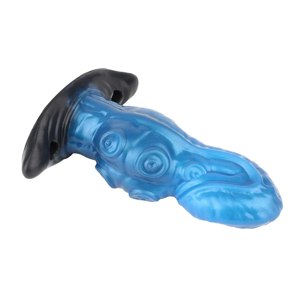 Medical-Grade Silicone Anchor-Shaped Anal Plug with Animal Tail Roleplay Adult Toy for 18+ Fantasy Anal Plug