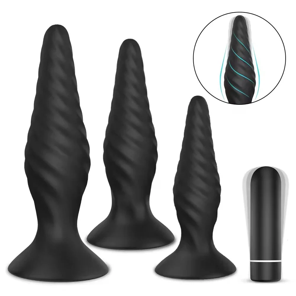 Silicone Electric Shock Vibrating Sex Toys Anal Butt Plug Underwear for Male Couple Anal Sexual