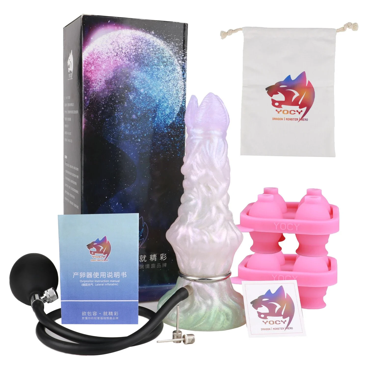 G-spot Orgasm Adult Game Sex Toys Inflatable Anal Ovipositor with Female Vaginal Stimulator Silicone Ovipositor