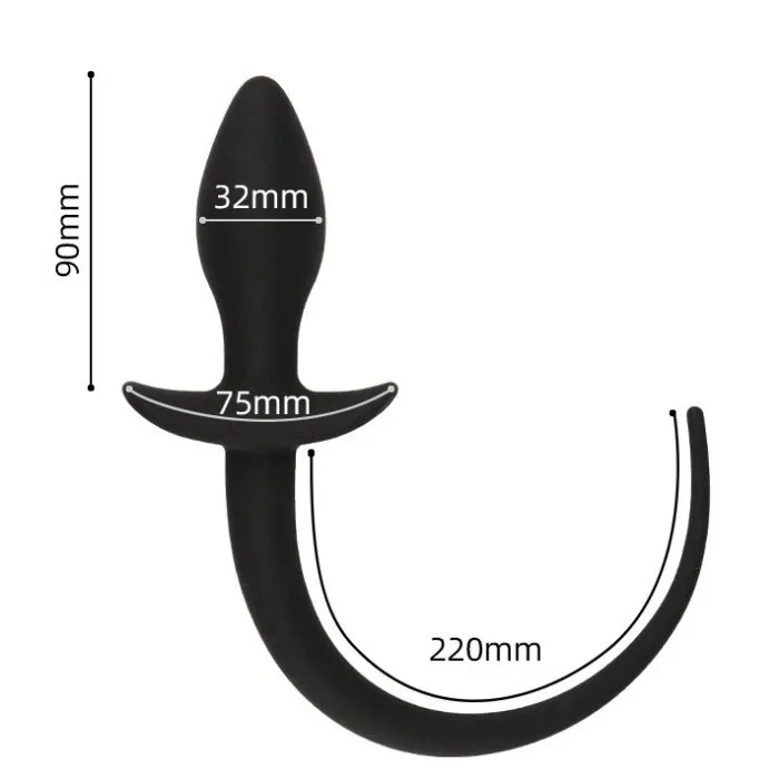 Silicone Anal Butt Plug Tail Male Prostate Massager Dildo Sex Toys for Men Women