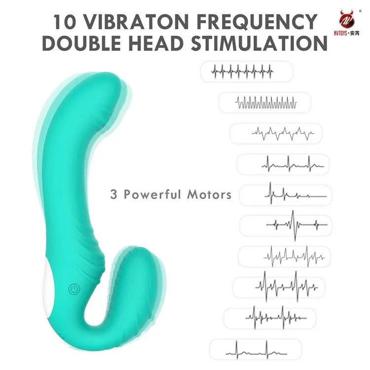 Double Headed G Spot Clitoral Vibrator Remote Controlled Wearable Lesbian Vibrator Adult Sex Toys for Women