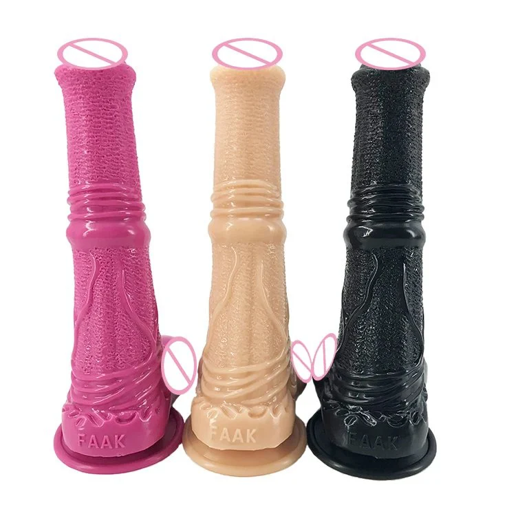 25cm 10 4.8cm Big Silicone Dildo Soft Realistic Anal Toys Flexible Butt Plug Lifelike Huge Animal Horse Dildo for Women
