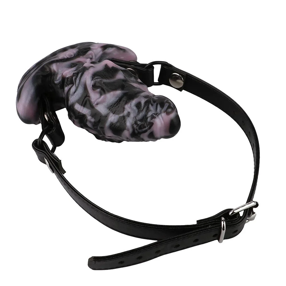 Fetish Multi-Purpose Anal Plug Gag Dildo Vibration Stimulation Unisex Sex Toys Gay Anal Plug Wear Plush Tail Sex Toy Set