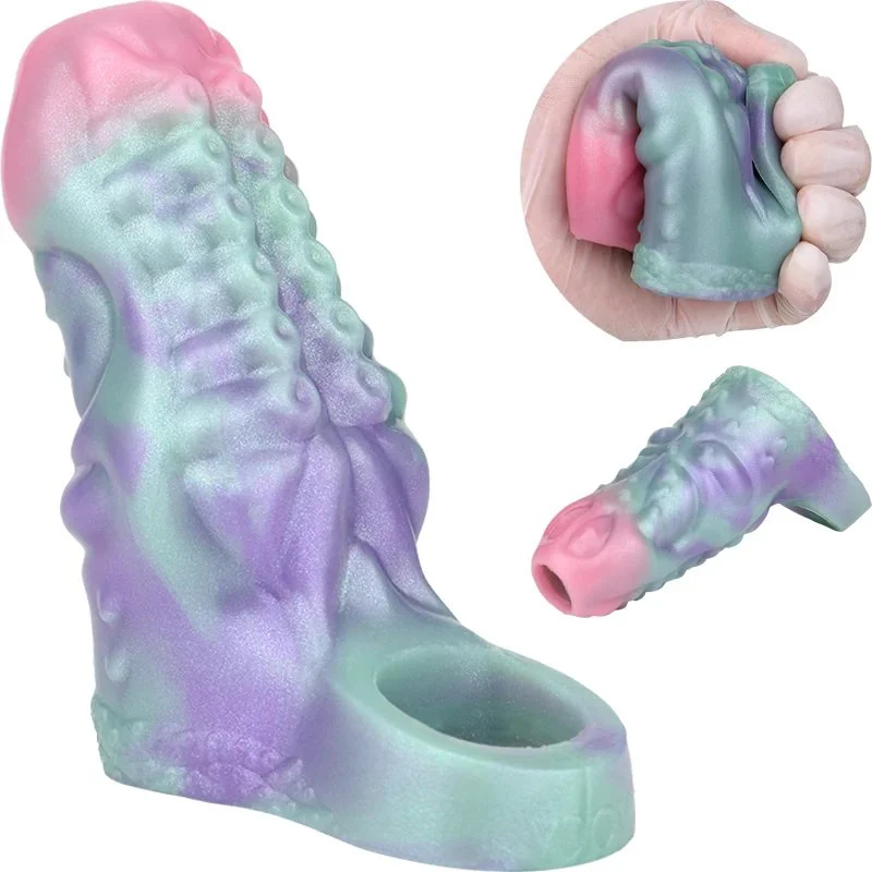 Tentacle Silicone Penis Sheath,Tentacle Octopus Pennis Sleeve Girth Enhancer for Men,Reusable Silicone Monster Penis Sleeve