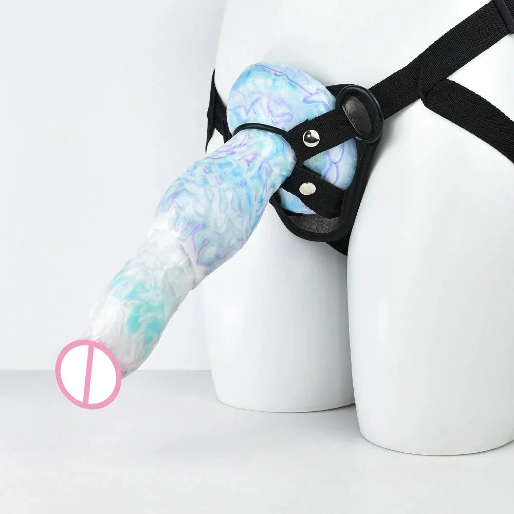 26cm Animals Shape Dildo Strapon for Women Lesbian Sex Toy Belt Strap on Wearing Dild