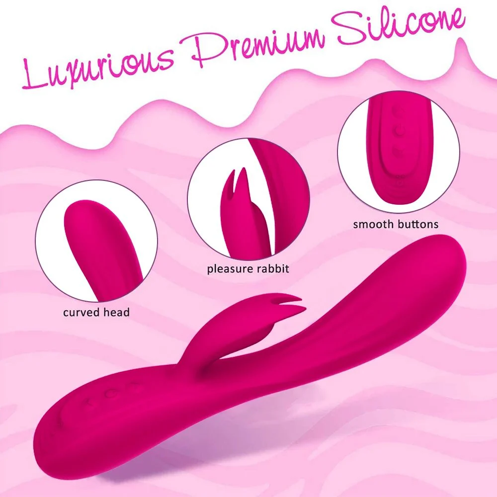 Female Masturbator Rechargeable Rabbit Vibrator Flirting Female Massager Simulation Sex Adult Products