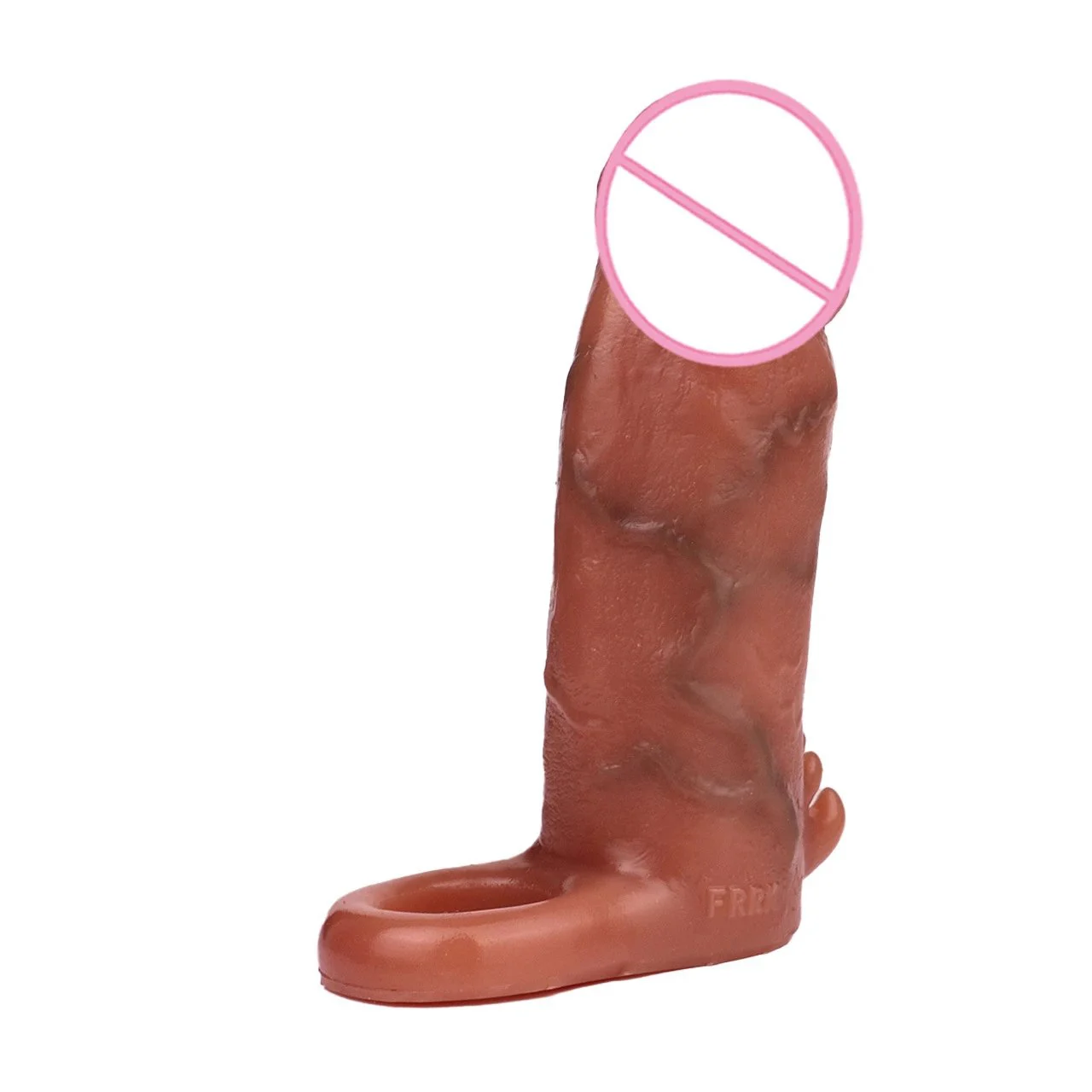 Reusable Penis Sleeve Extender Realistic Textured Cock Extender Safe Stretchy Ultra-Soft Silicone Cock Enlarger for Men & Couple