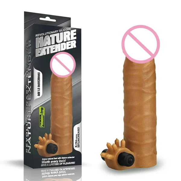 Phthalate Free Nature Extender Lengthen and Bold Liquid Silicone Waterproof Sex Dildo for Female