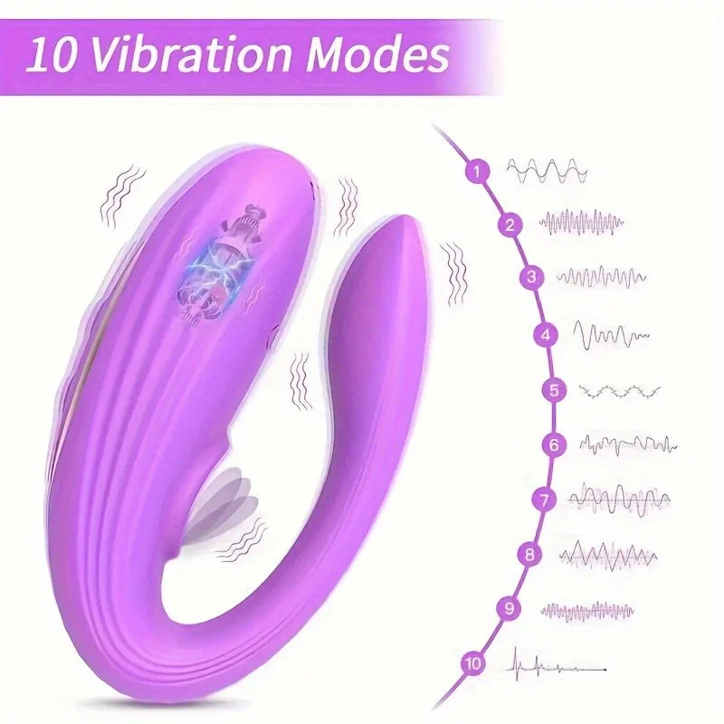 Generation U-Shaped Clitoral Vibrator Multi-Frequency Wearable for Egg for Men and Women