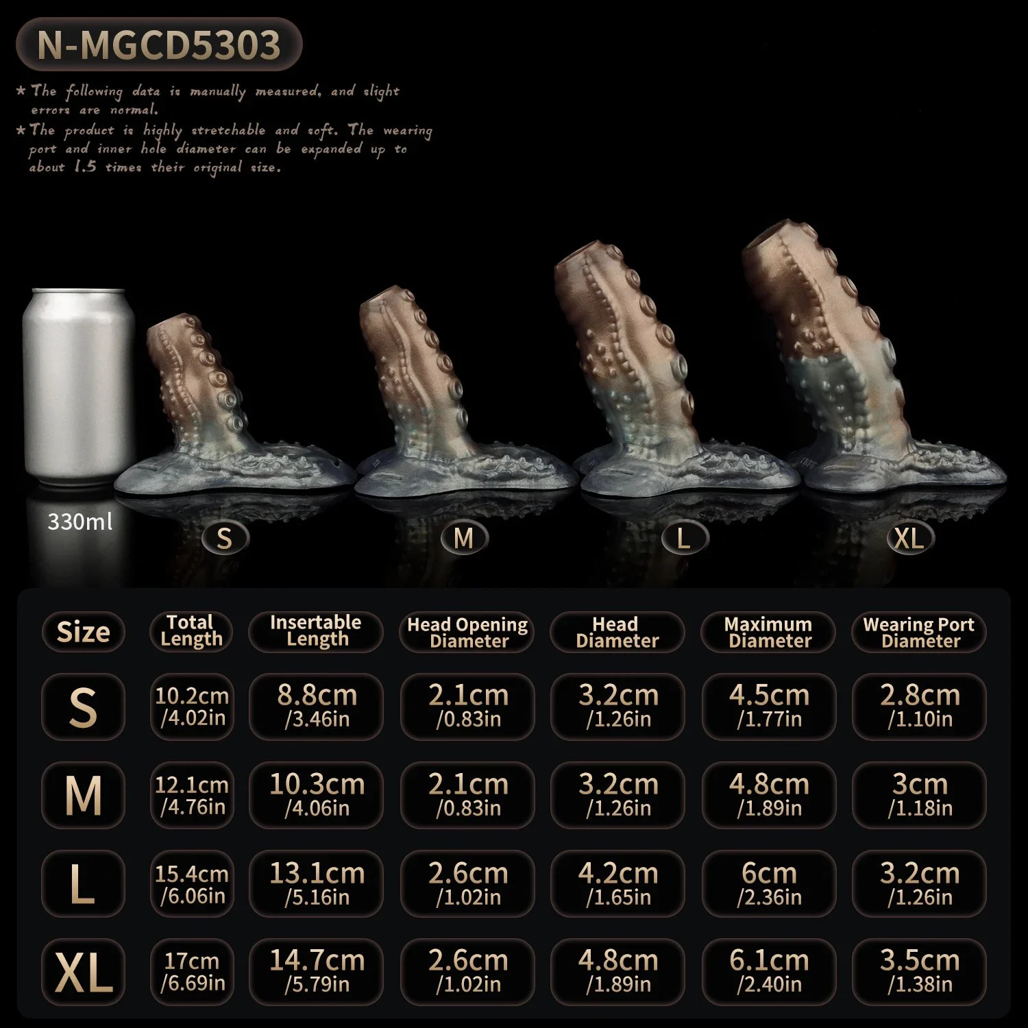 S M L XL Hollow Strap on Animal Penis Enlarger Cock Girth Extender Cock Ring Dildo Sheath Delay Ejaculation Male Sex Toys