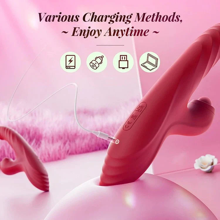 Consolador Vibrator Thrusting Dildo for Women Vibration Flapping Heating Rabbit Vibrators Adult Sex Toy for Women and Couple