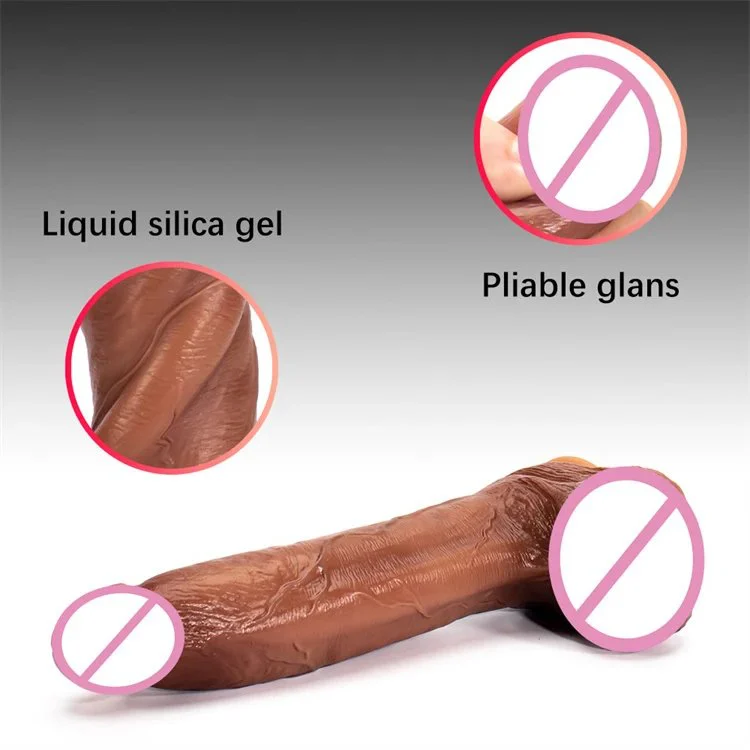 5CM Diameter Telescopic Thrusting Heated Dildos Realistic Silicone Huge Dildo Vibrator for Women Sex Toys