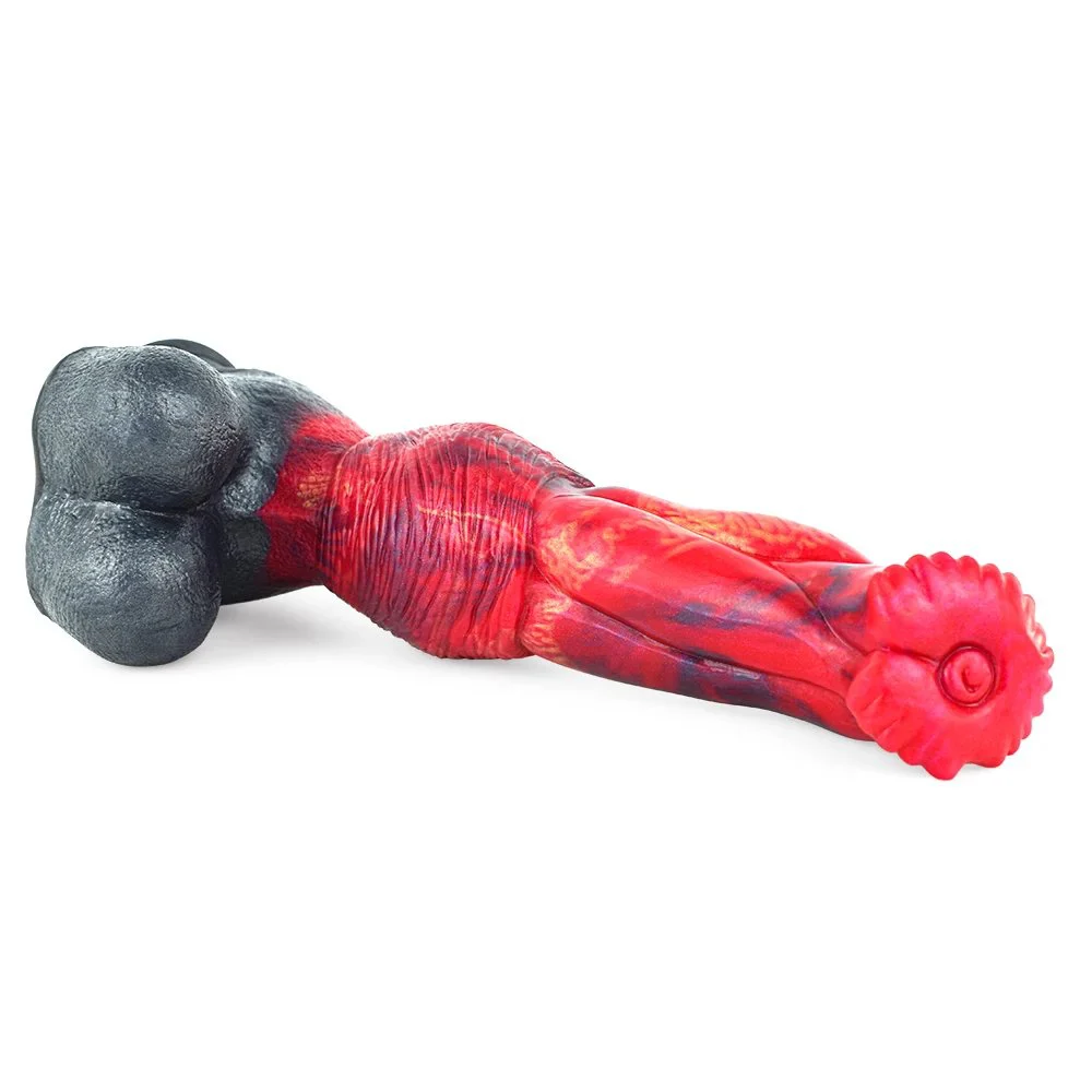 25cm Industrial Size Medical Silicone Monster Ribbed Custom Thick Dildos for Women Anal