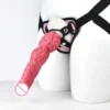24cm Lesbian Sex Toy Realistic Dildo with Belt Wearing Rubber Penis for Women Strap on Dildo Sex Toy
