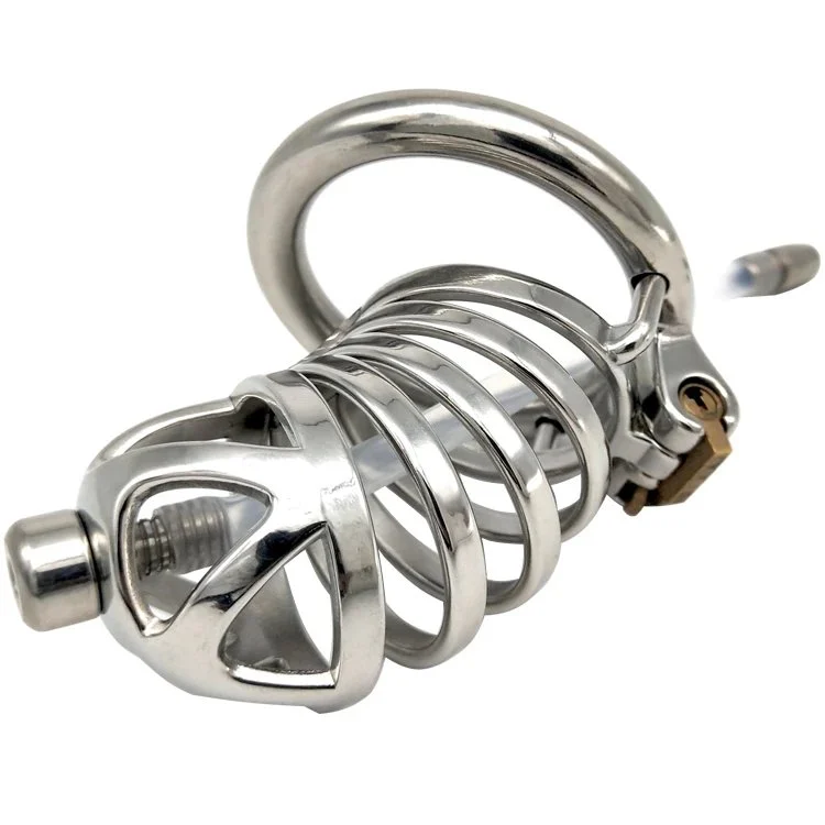 12A Men's Stainless Steel Chastity Locks Alternative Toys Adult Sex Toys, Bird Cage Jj Cage Control Device Male Chastity Be