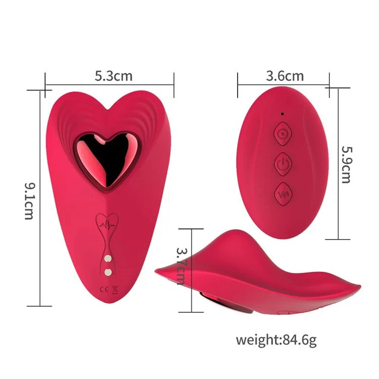 Heart 10 Modes Magnetic Wearing Vibrating Panties Underwear App Control Panty Vibrator Sex Toys for Woman