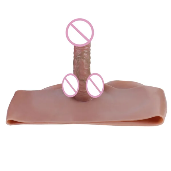 Silicone Dildo Hollow Wearable Pants Men'S Penis Enlargement Sex Toy