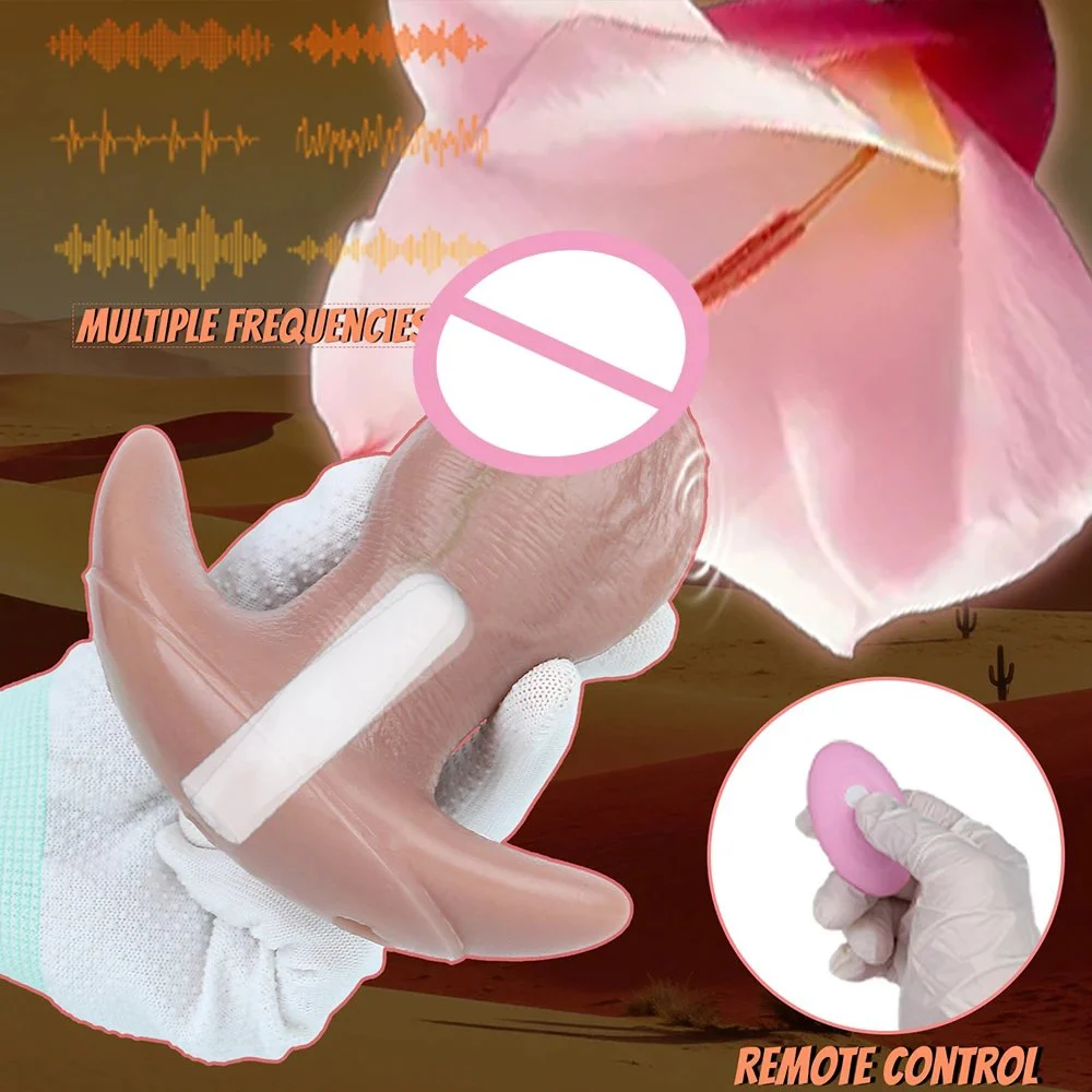 Liquid Silicone Realistic Dildo Style Vibrating Anal Plug Extra Large Size Adult Sex Toy for Adults 18+