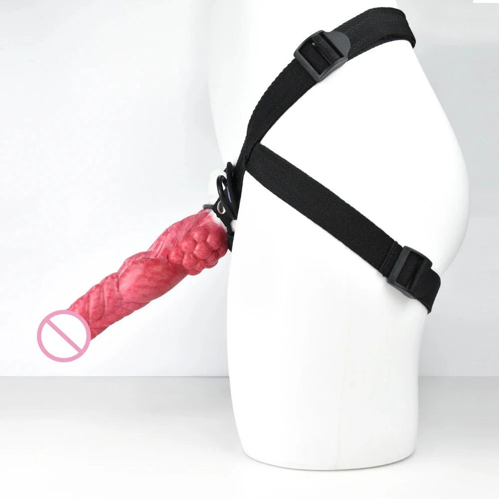 24cm Lesbian Sex Toy Realistic Dildo with Belt Wearing Rubber Penis for Women Strap on Dildo Sex Toy
